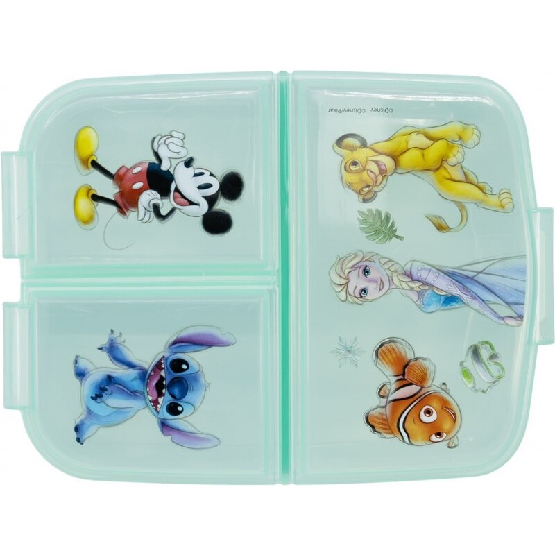 Stor Multibox na svačinu 100 let Disney se 3 přihrádkami