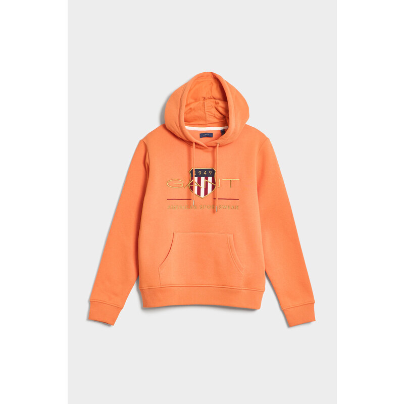 MIKINA GANT ARCHIVE SHIELD SWEAT HOODIE oranžová XS