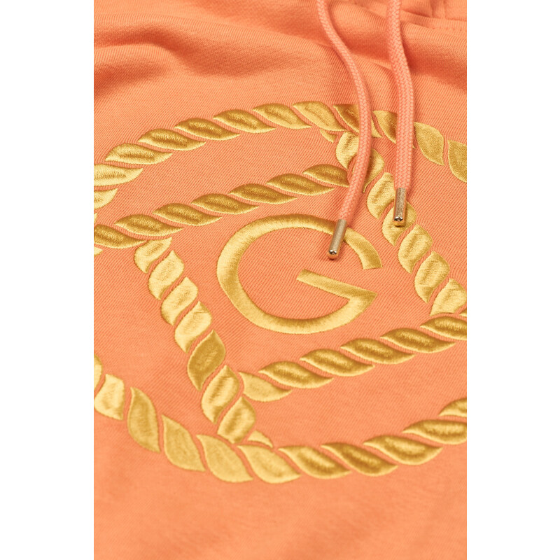 MIKINA GANT D2. ROPE ICON HOODIE oranžová XS