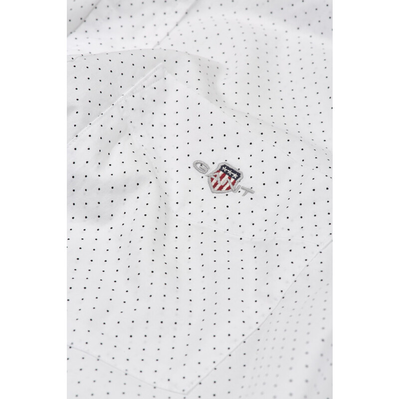 KOŠILE GANT REG MICRO DOT POPLIN SHIRT bílá M