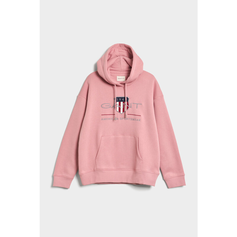 MIKINA GANT REL ARCHIVE SHIELD HOODIE růžová XS