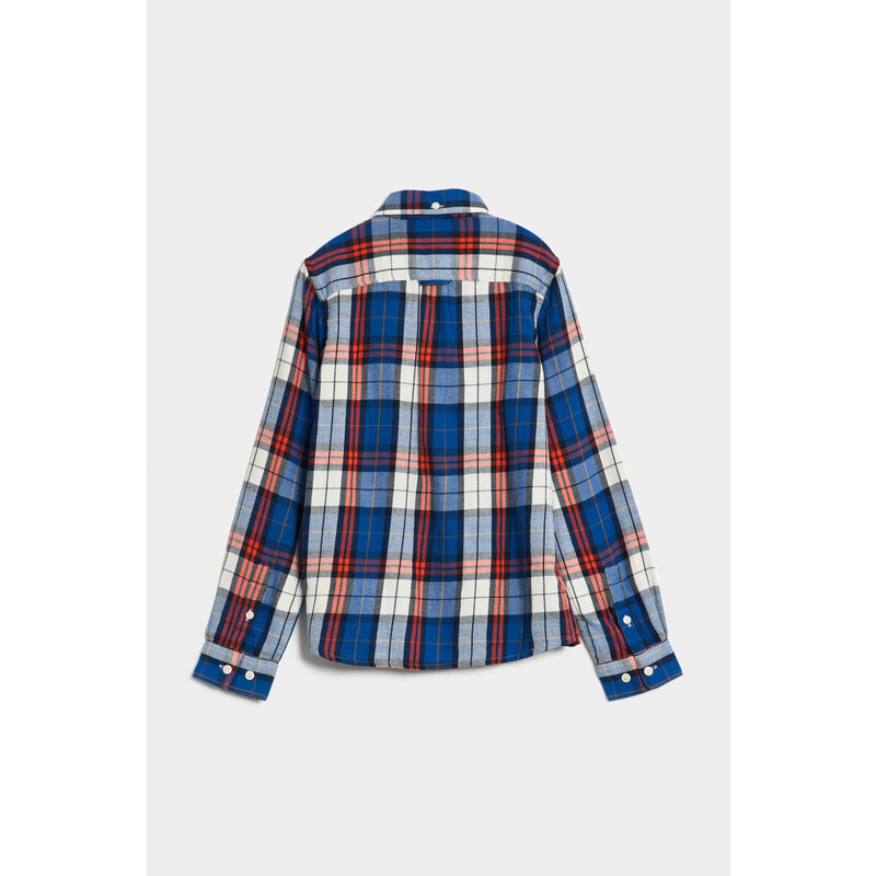 KOŠILE GANT REG. CHECK FLANNEL SHIRT modrá 98/104