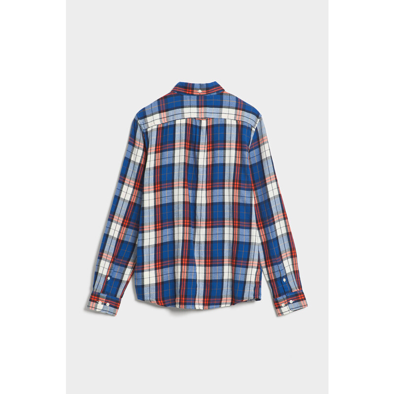 KOŠILE GANT REG. CHECK FLANNEL SHIRT modrá 134/140