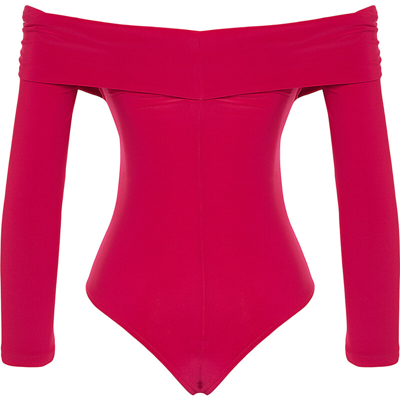 Trendyol Limited Edition Fuchsia Snap-on Knitted Bodysuit