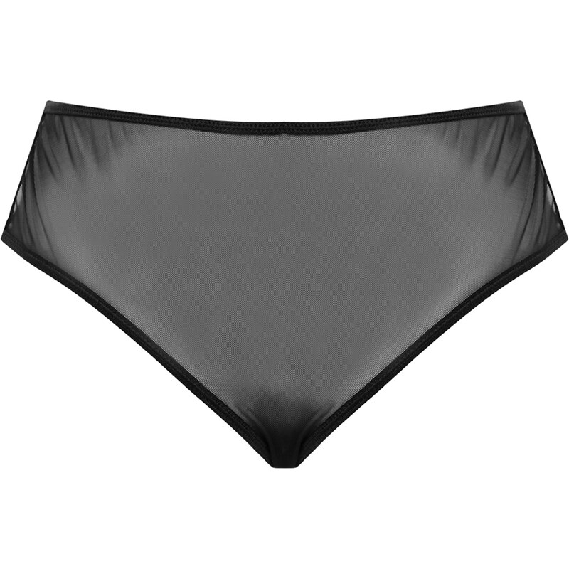 Trendyol Curve Black Mesh Detailed Panties