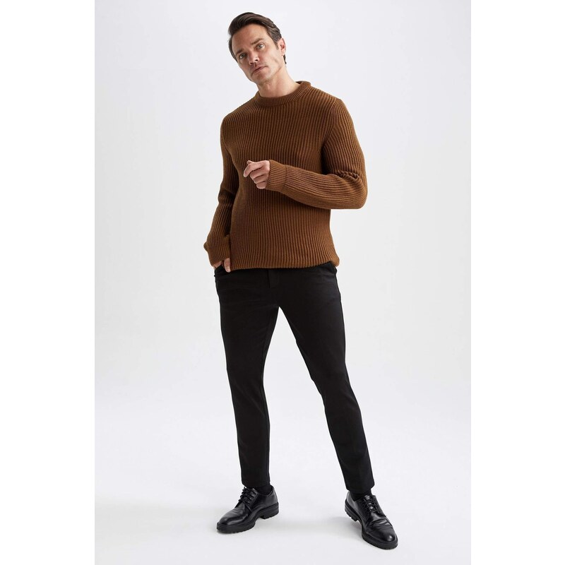 DEFACTO Slim Fit Crew Neck Pullover