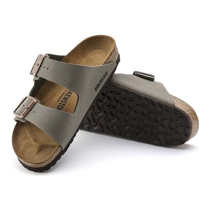 Pantofle Birkenstock Arizona dámské, šedá barva, 151211.D-Stone