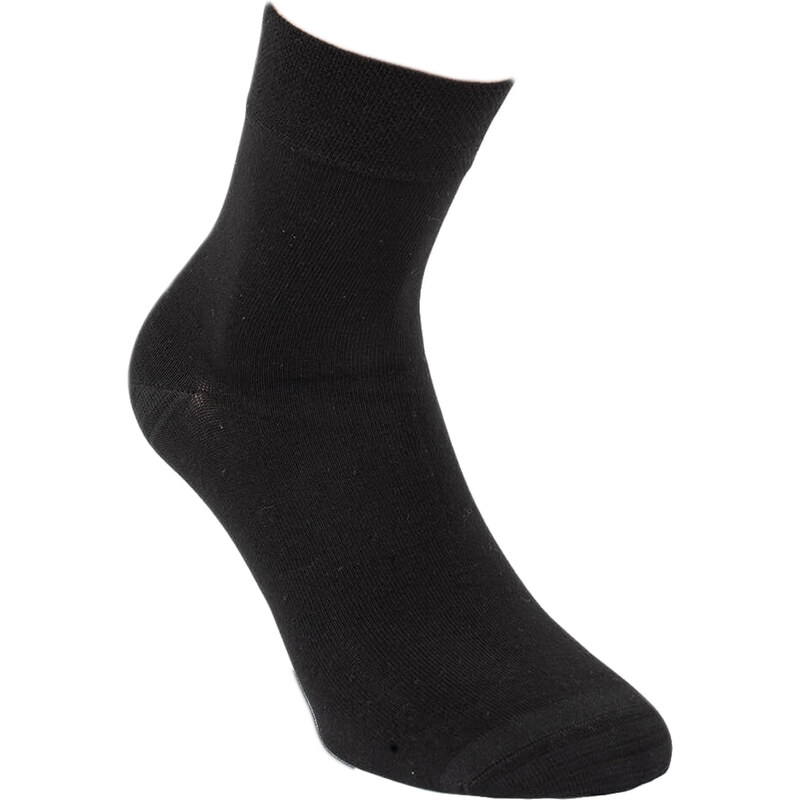 Unisex zkrácené jednobarevné bambusové ponožky RS černá 39-42