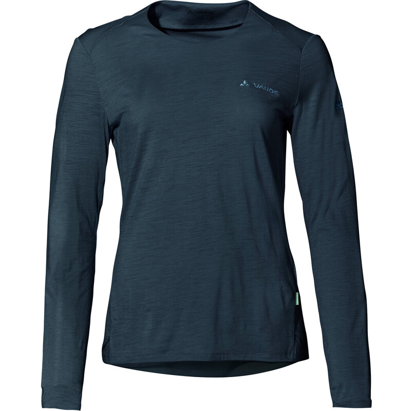 Vaude vlněné tričko Yaras LS WOOL, dámské, dark sea 112727617