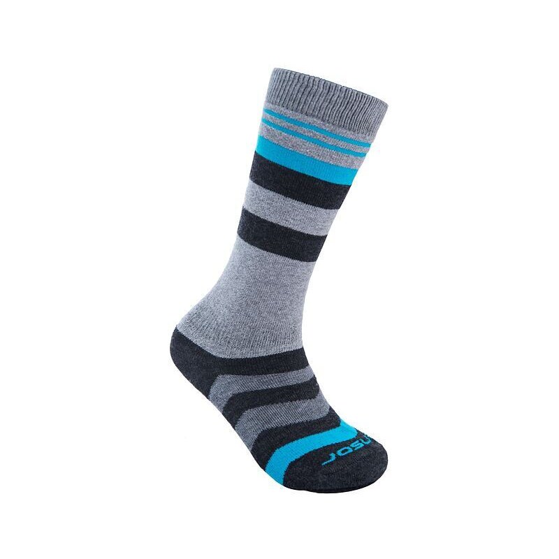 Sensor Slope merino dětské ponožky šedá/černá/tyrkys 1-2