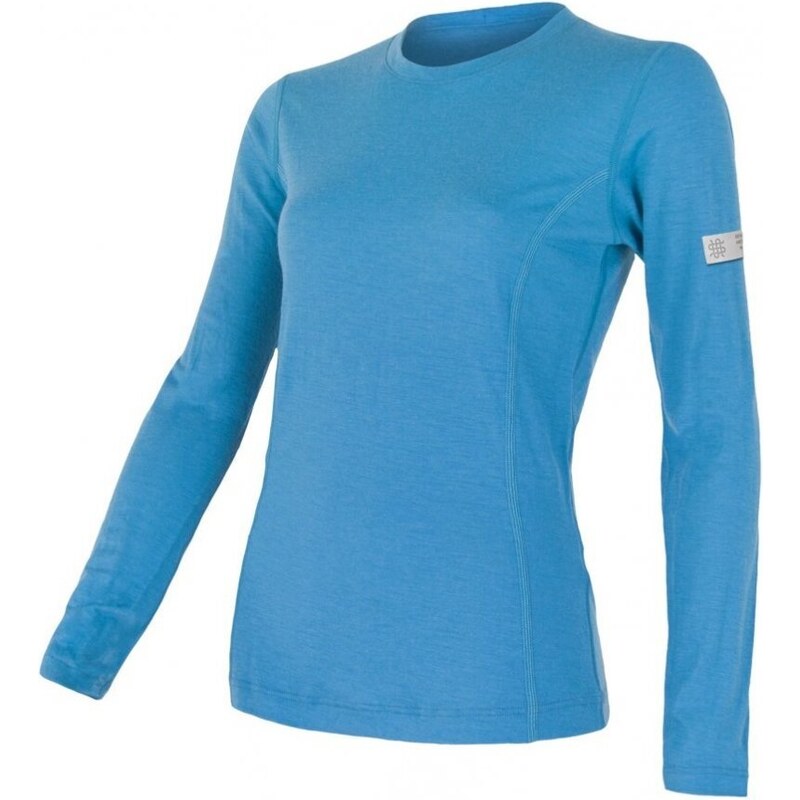 Sensor Merino Active dámské tričko s dlouhým rukávem Modrá S