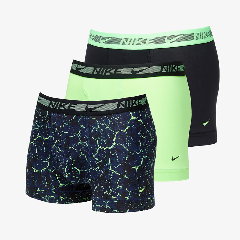 Boxerky Nike Ultra Stretch Micro Dri-FIT Boxer 3-Pack Crackle Print/ Lime Blast/ Black