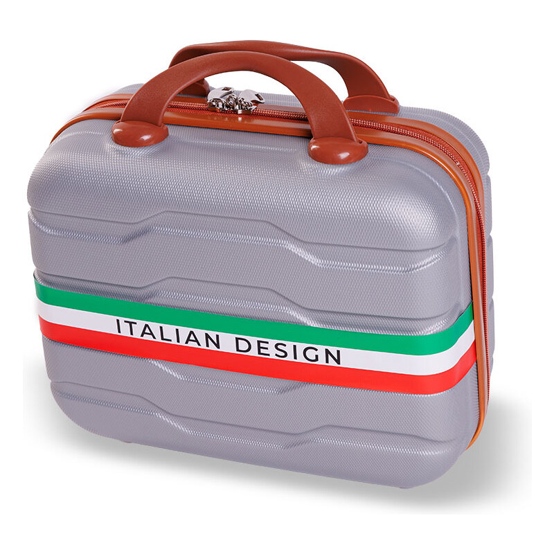 Cestovní kosmetický kufřík BERTOO Firenze - stříbrný