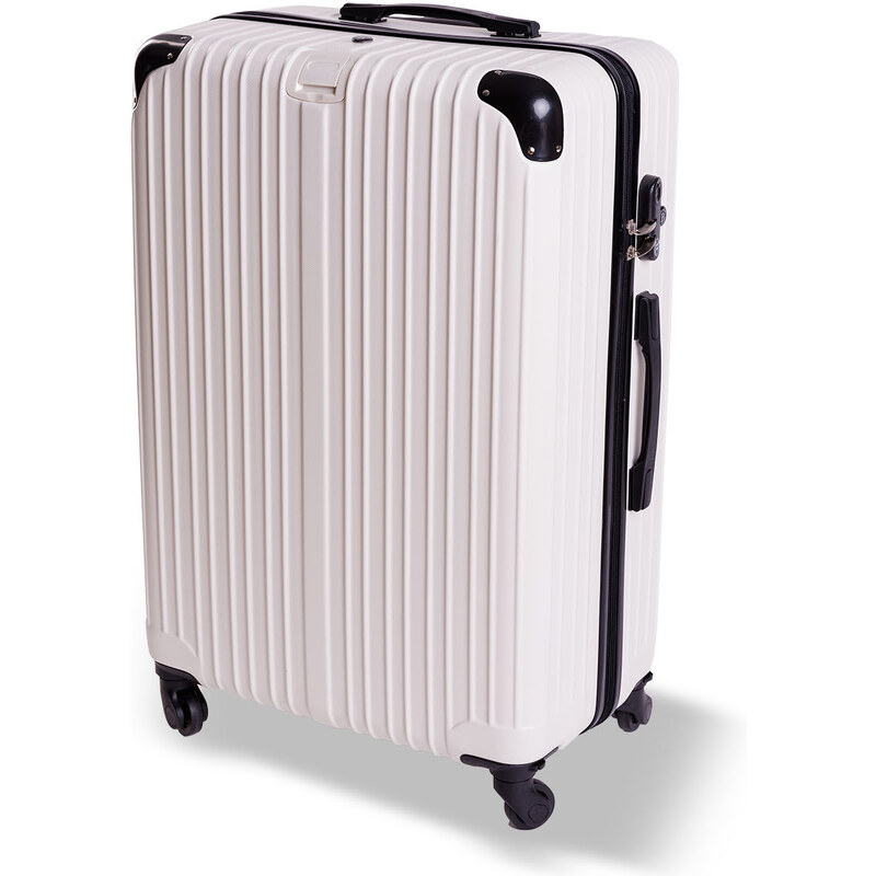 Cestovní kufr BERTOO Venezia - bílý XXL