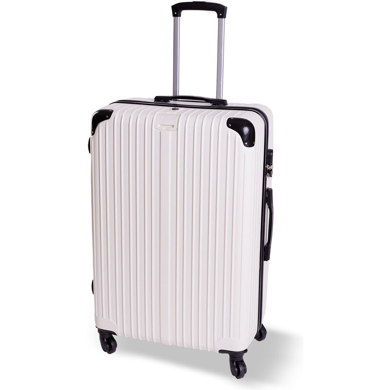 Cestovní kufr BERTOO Venezia - bílý XXL