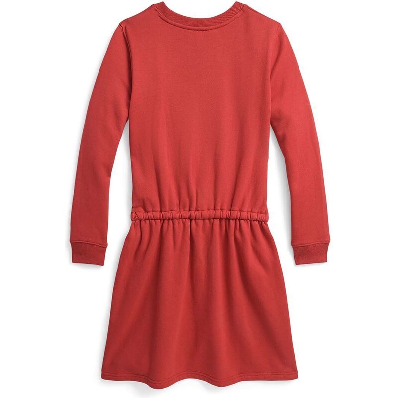 Dívčí šaty Polo Ralph Lauren červená barva, mini