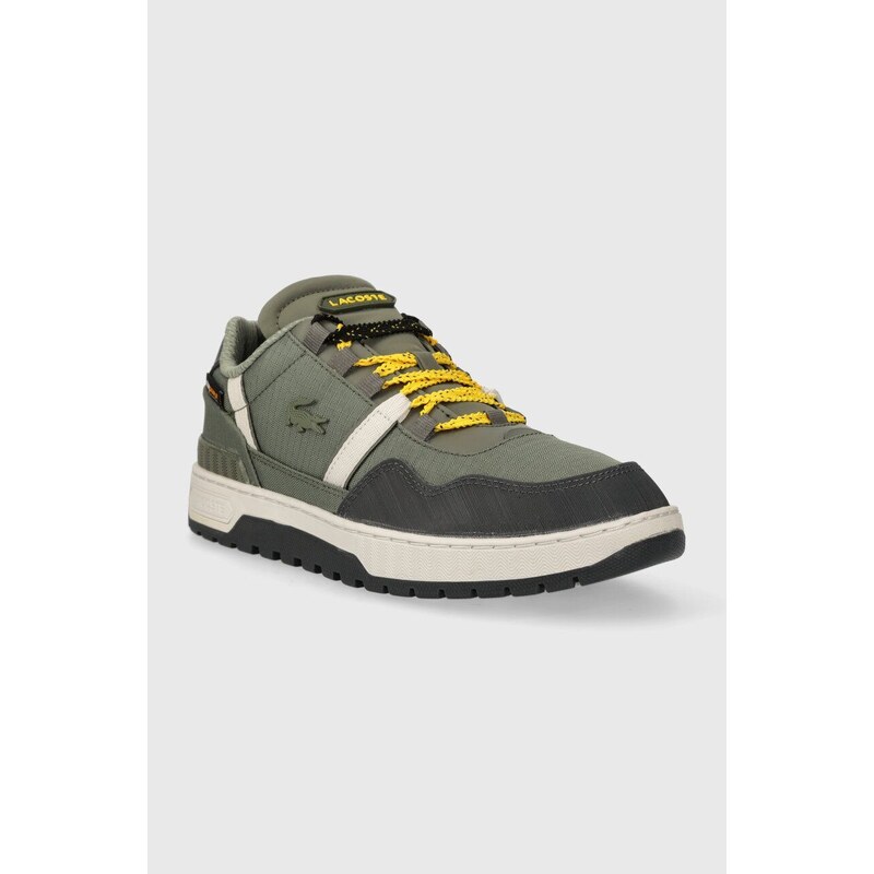 Sneakers boty Lacoste T-Clip Winter Textile Outdoor zelená barva, 46SMA0087