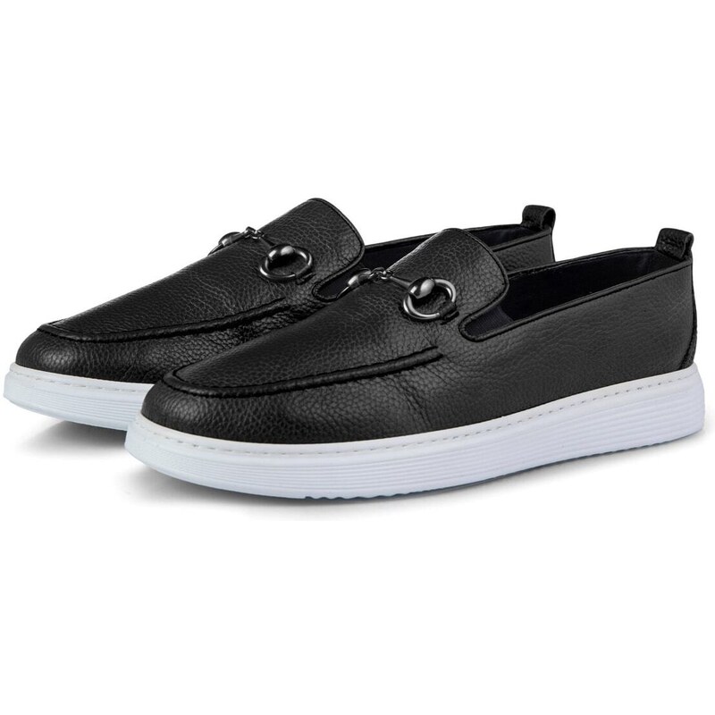 Ducavelli Anchor Genuine Leather Men's Casual Shoes, Loafers, Light Shoes, Summer Shoes.