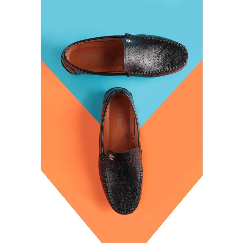 Ducavelli Fruga Genuine Leather Men's Casual Shoes, Loafers, Lightweight Shoes, Leather Loafers.