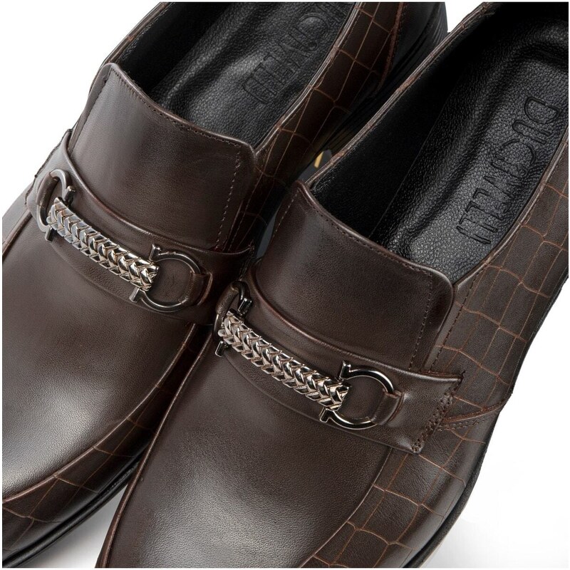 Ducavelli Lunta Genuine Leather Men's Classic Shoes, Loafer Classic Shoes, Moccasin Shoes