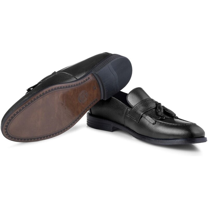 Ducavelli Tassel Genuine Leather Men's Classic Shoes, Loafers Classic Shoes, Loafers.