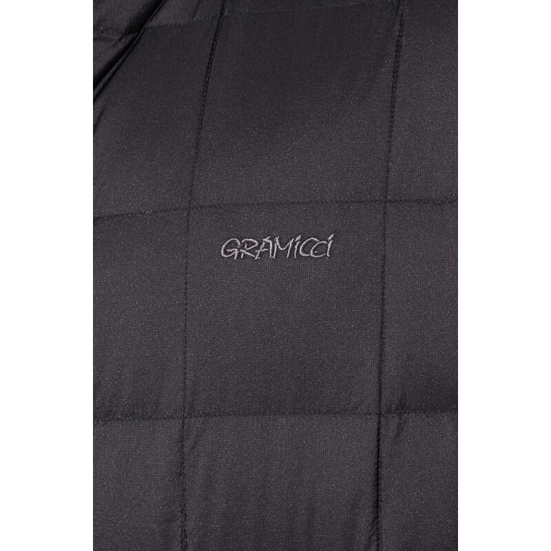 Péřová bunda Gramicci Inner Down Jacket pánská, černá barva, přechodná, G3FU.J101.TG