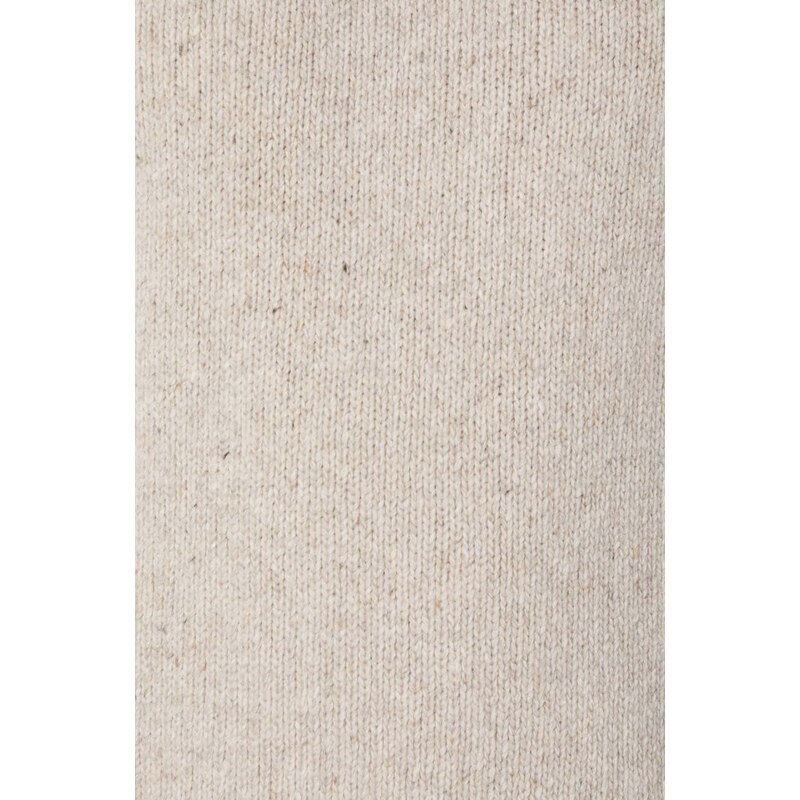 Vlněný svetr Universal Works VINCENT TURTLE NECK pánský, béžová barva, hřejivý, 29472