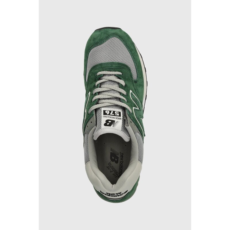 Sneakers boty New Balance Made in UK zelená barva, OU576GGK