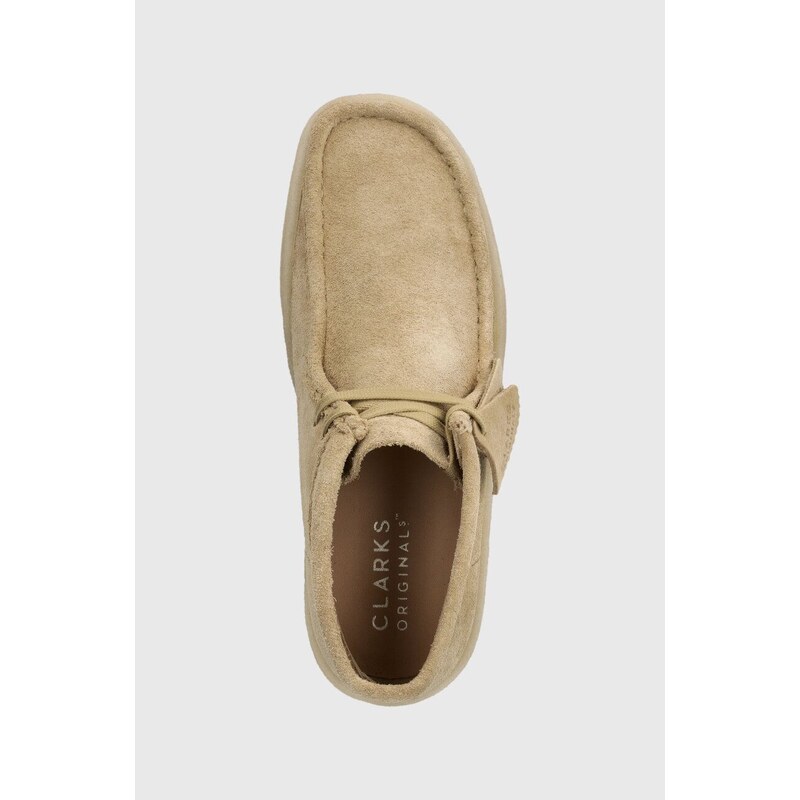 Clarks Originals Polobotky Clarks Wallabee Cup pánské, béžová barva, 26173316