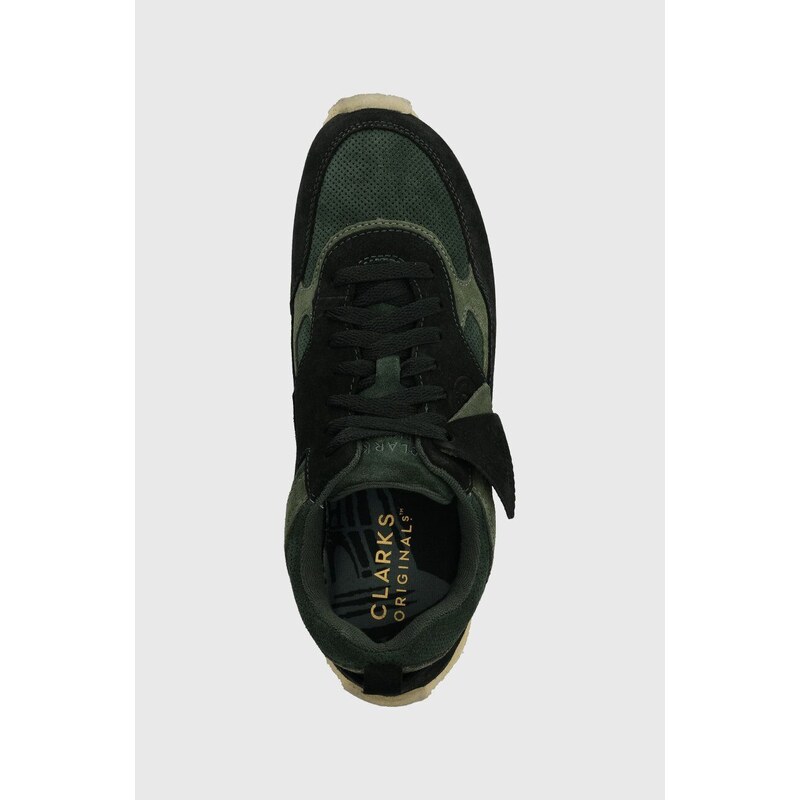 Semišové sneakers boty Clarks Originals x Ronnie Fieg Lockhill zelená barva, 26173374