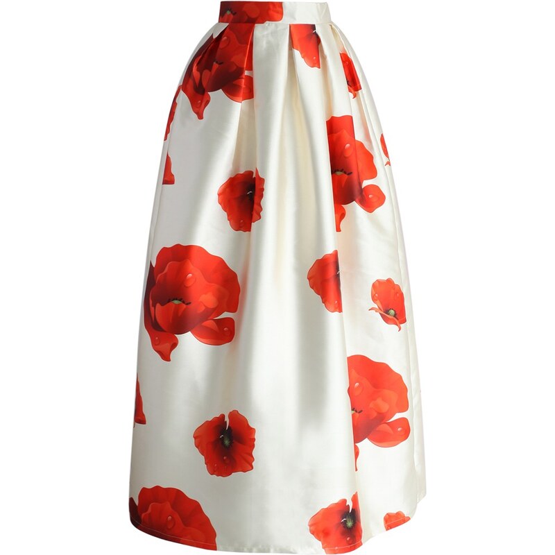 CHICWISH Dámská sukně Maxi Glamorous Poppy Velikost: L