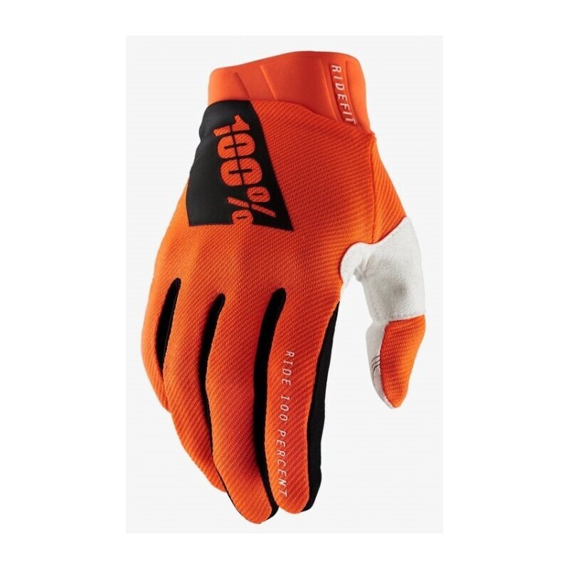 Moto rukavice RIDEFIT 100% - USA (oranžová)