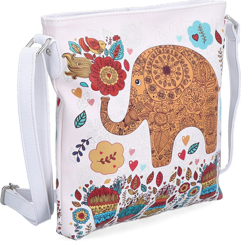 Kabelka ze syntetické kůže crossbody Indee multicolor 9300 41 B 106736032