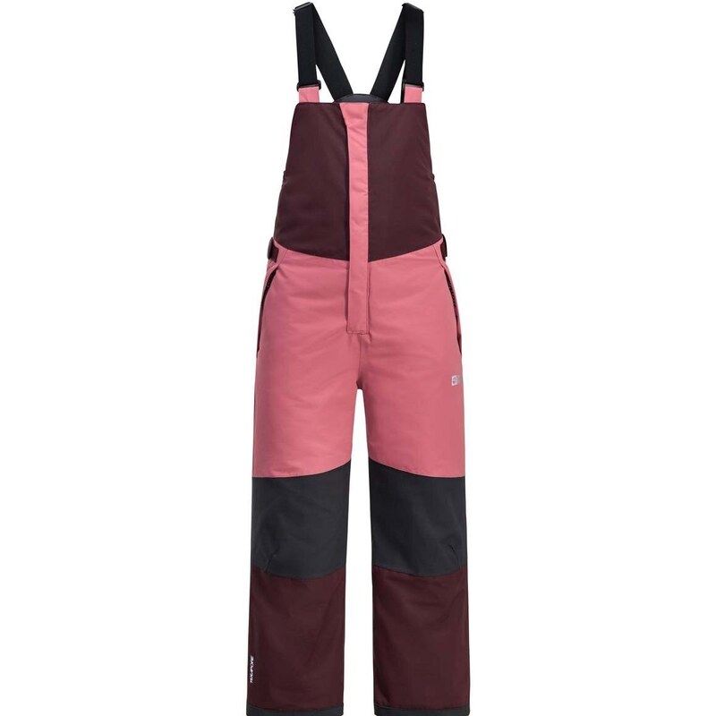 Dětské lyžařské kalhoty Jack Wolfskin ACTAMIC 2L INS BIB růžová barva