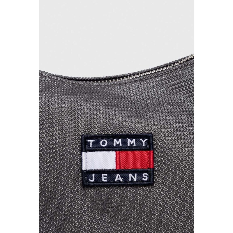 Kabelka Tommy Jeans šedá barva