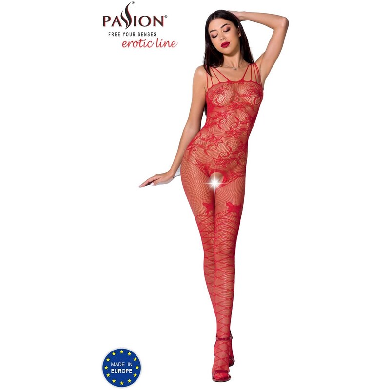 Passion BS076 red - Bodystocking