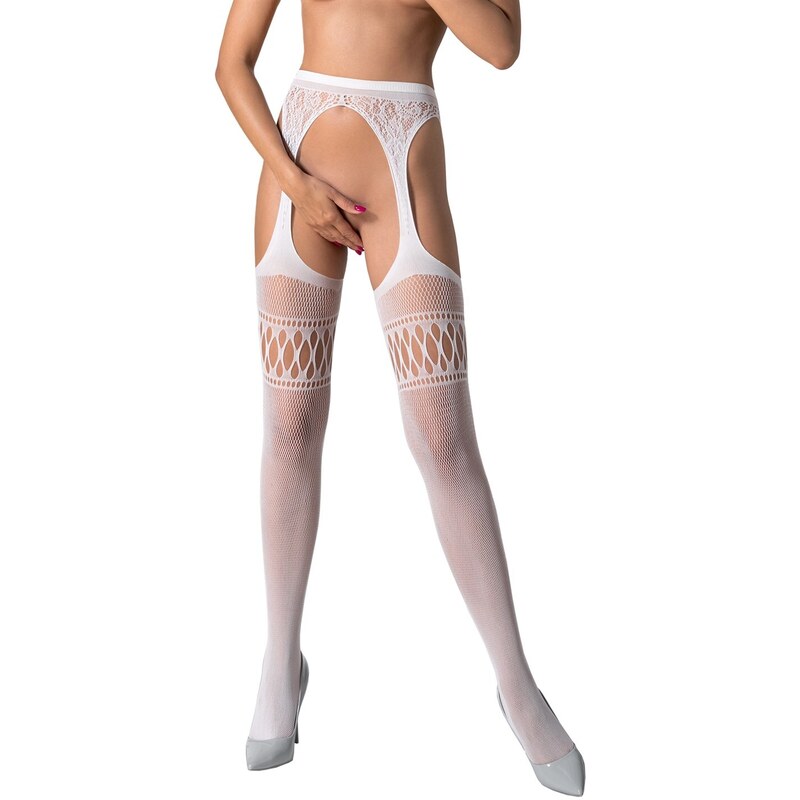 Passion S026 white - Punčochy