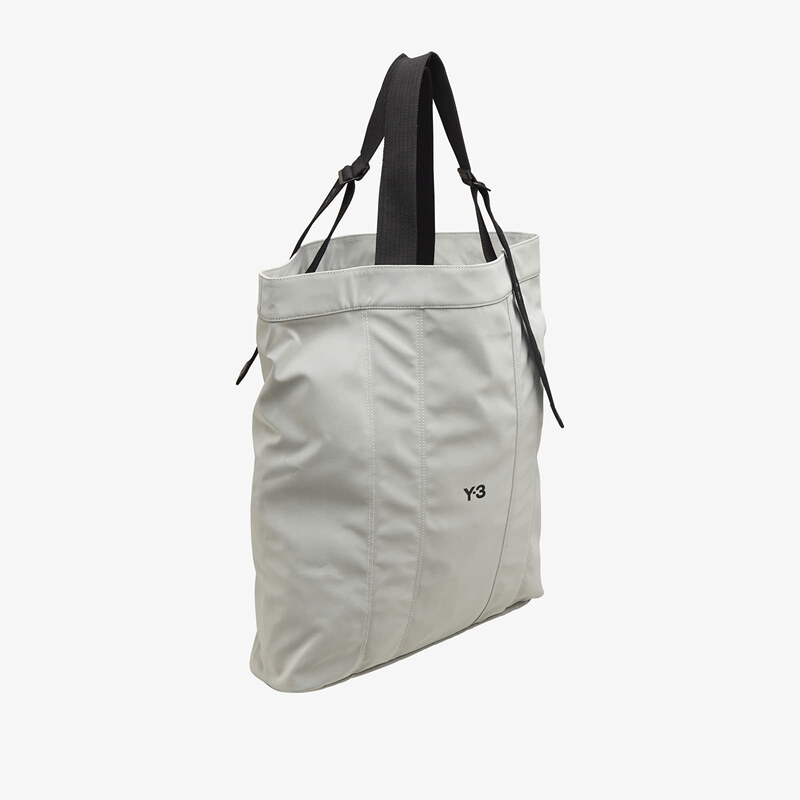 Y-3 Classics Utility Trefoil Tote Bag Talc