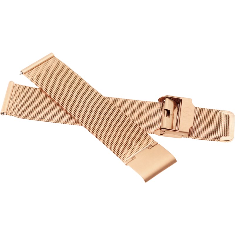 JVD Unisex kovový rose gold řemínek na hodinky RAC-06R