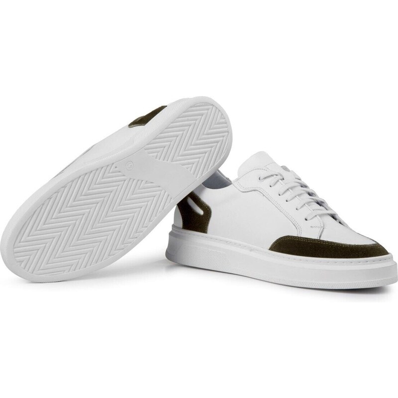 Ducavelli Tarona Men's Genuine Leather Sneakers, Lace-Up Sneakers, Genuine Leather Sneakers, Men's Sneakers.