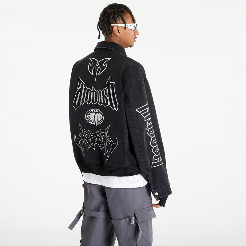 Pánská džínová bunda Ambush Patch Denim Bomber Black/ No Color