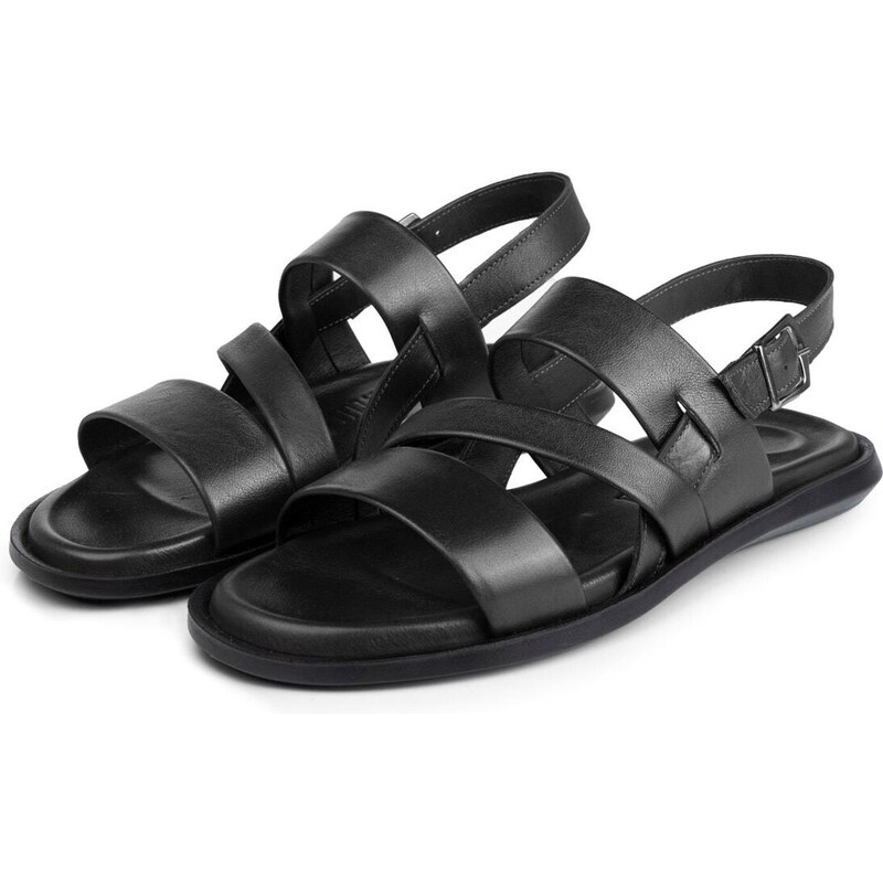 Ducavelli Roma Genuine Leather Men's Sandals, Genuine Leather Sandals, Orthopedic Sole Sandals, Lightweight Leather.