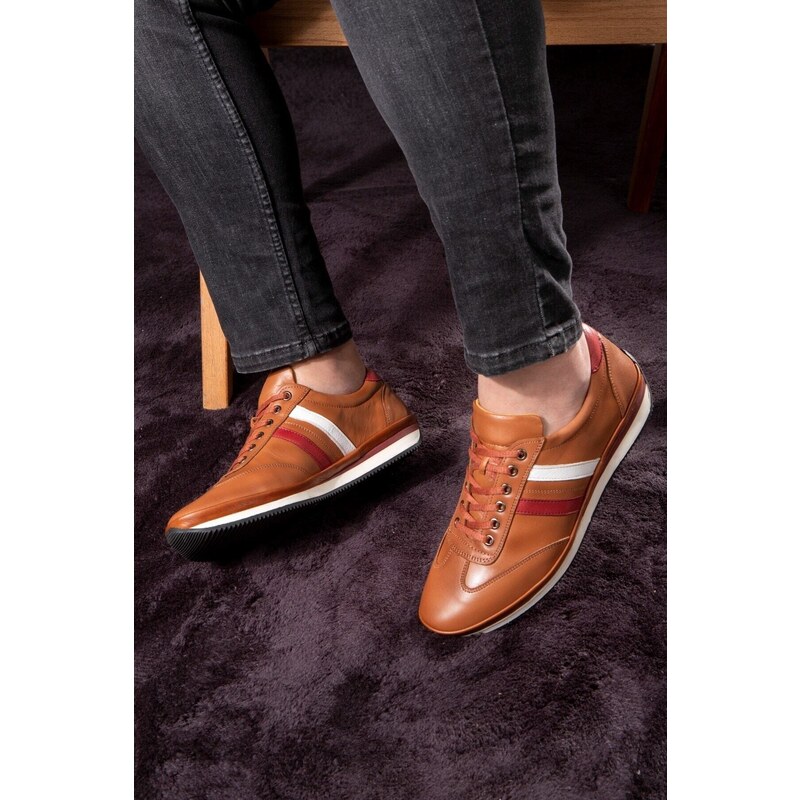 Ducavelli Dynamic Genuine Leather Men's Casual Shoes, 100% Leather Shoes, All Seasons Shoes.