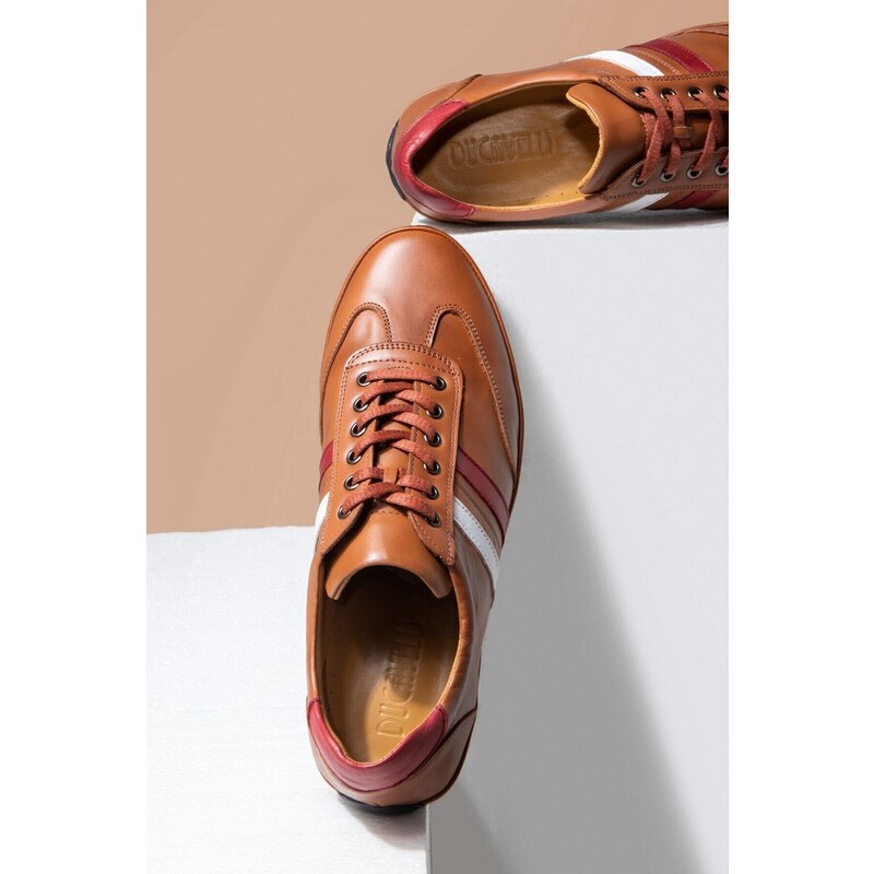 Ducavelli Dynamic Genuine Leather Men's Casual Shoes, 100% Leather Shoes, All Seasons Shoes.