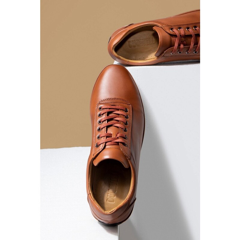 Ducavelli Plain Genuine Leather Men's Casual Shoes, Casual Shoes, 100% Leather Shoes.