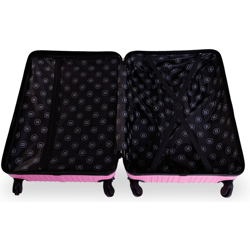 Cestovní kufr BERTOO Venezia - růžový XL