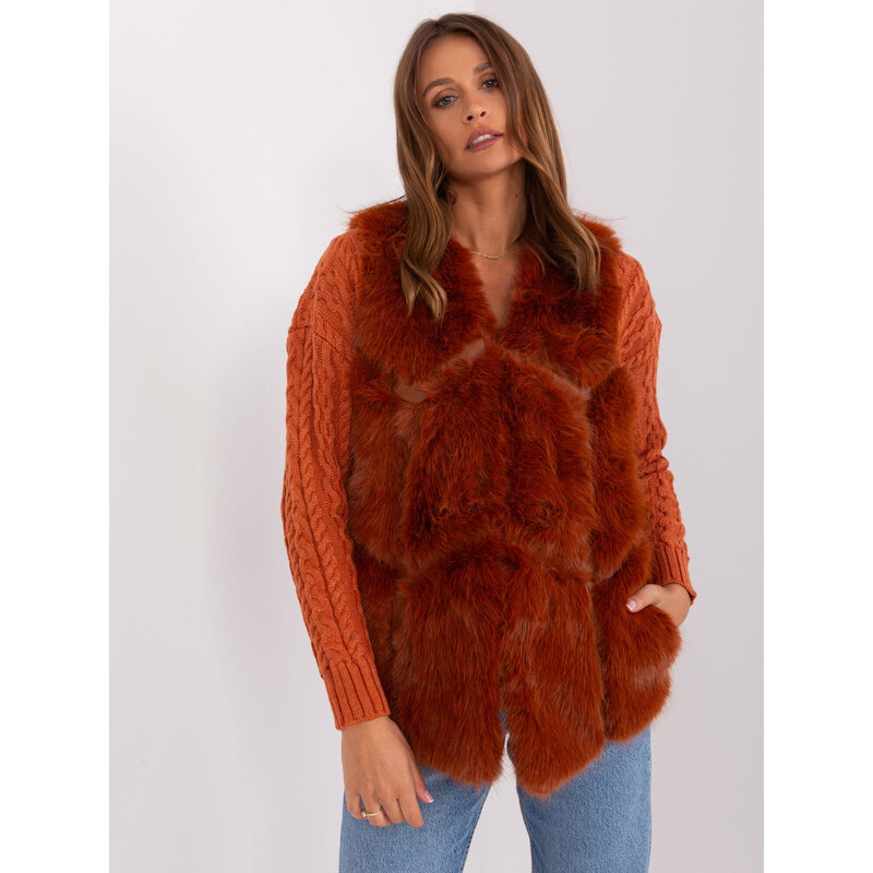 Wool Fashion Italia Vest-AT-KZ-2375.00P-Dark Orange