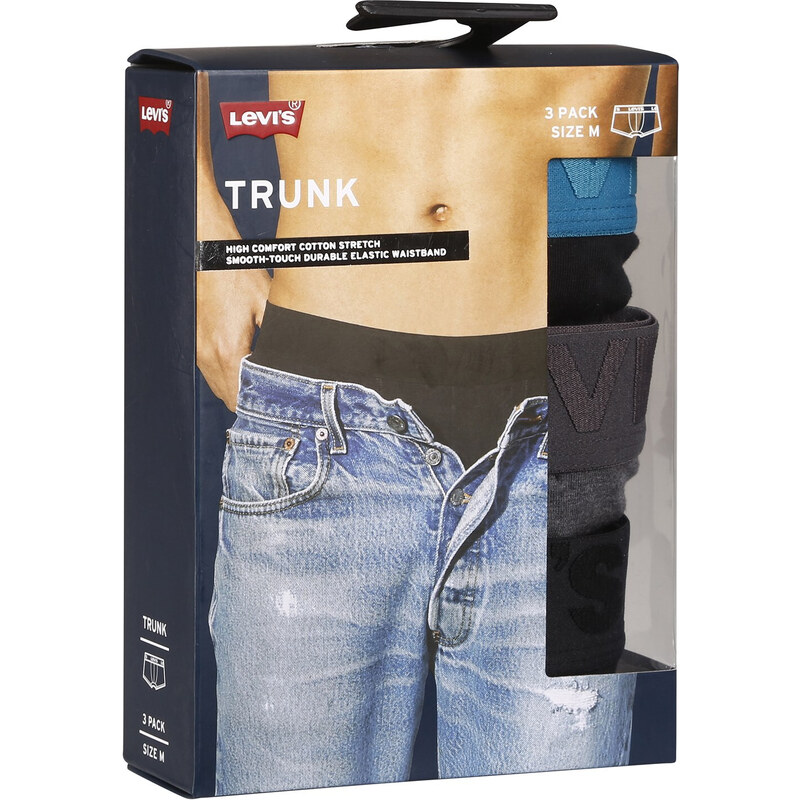 3PACK pánské boxerky Levis vícebarevné (905042001 023)