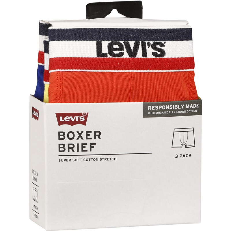 Levi's 3PACK pánské boxerky Levis vícebarevné