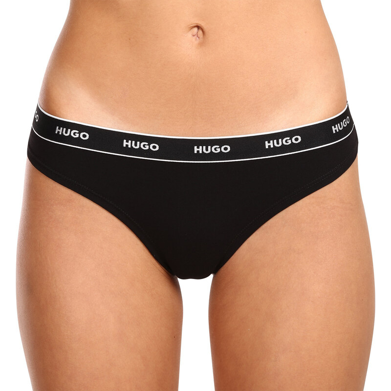 3PACK dámská tanga HUGO vícebarevná (50480150 982)